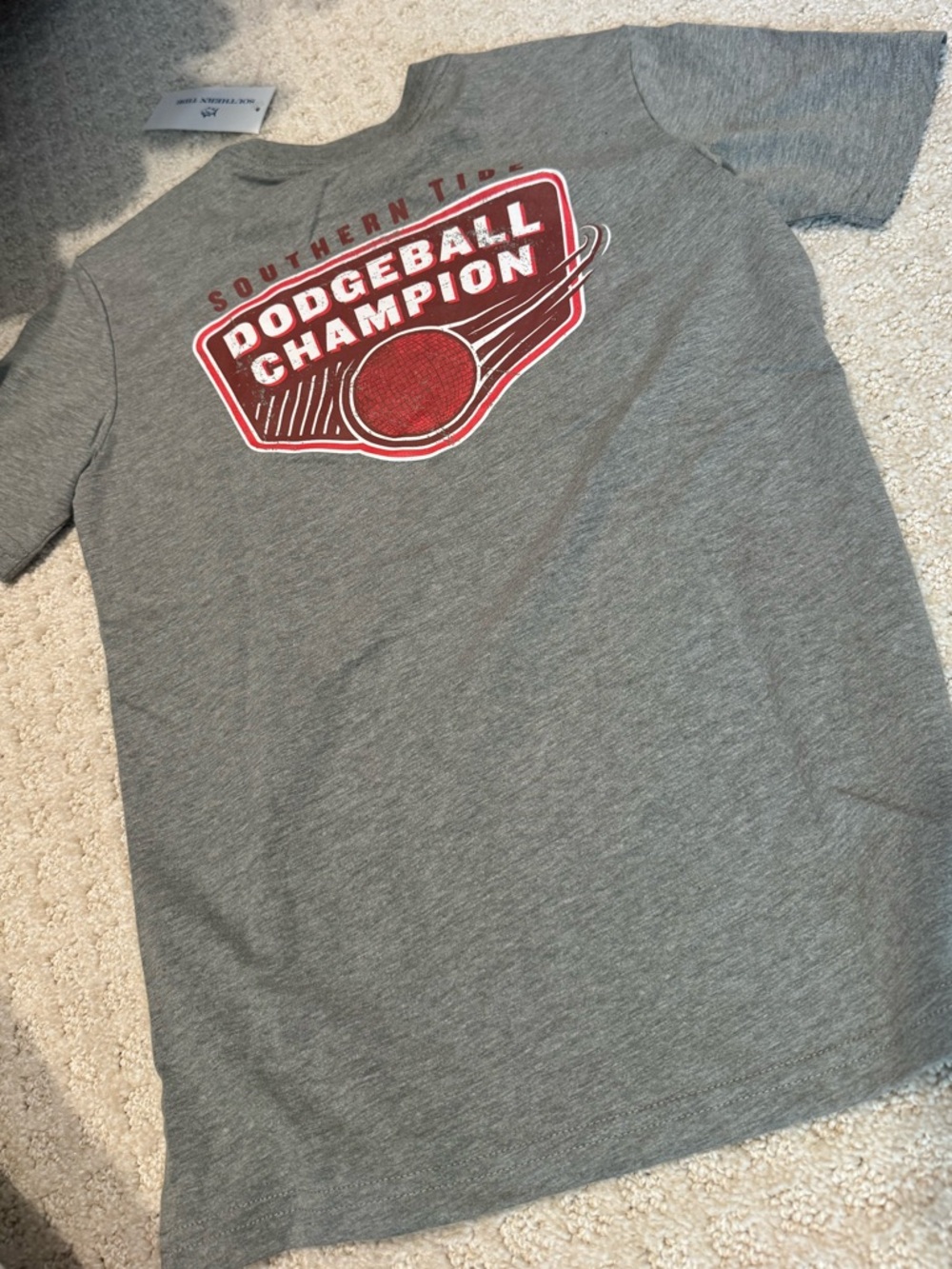 Southern Tide boys youth medium Heather grey T-shirt new with tags